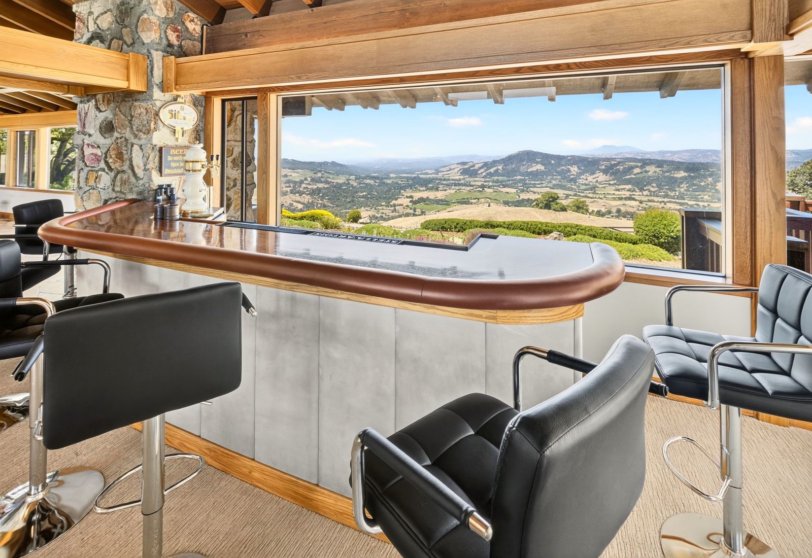 Bar with valley view